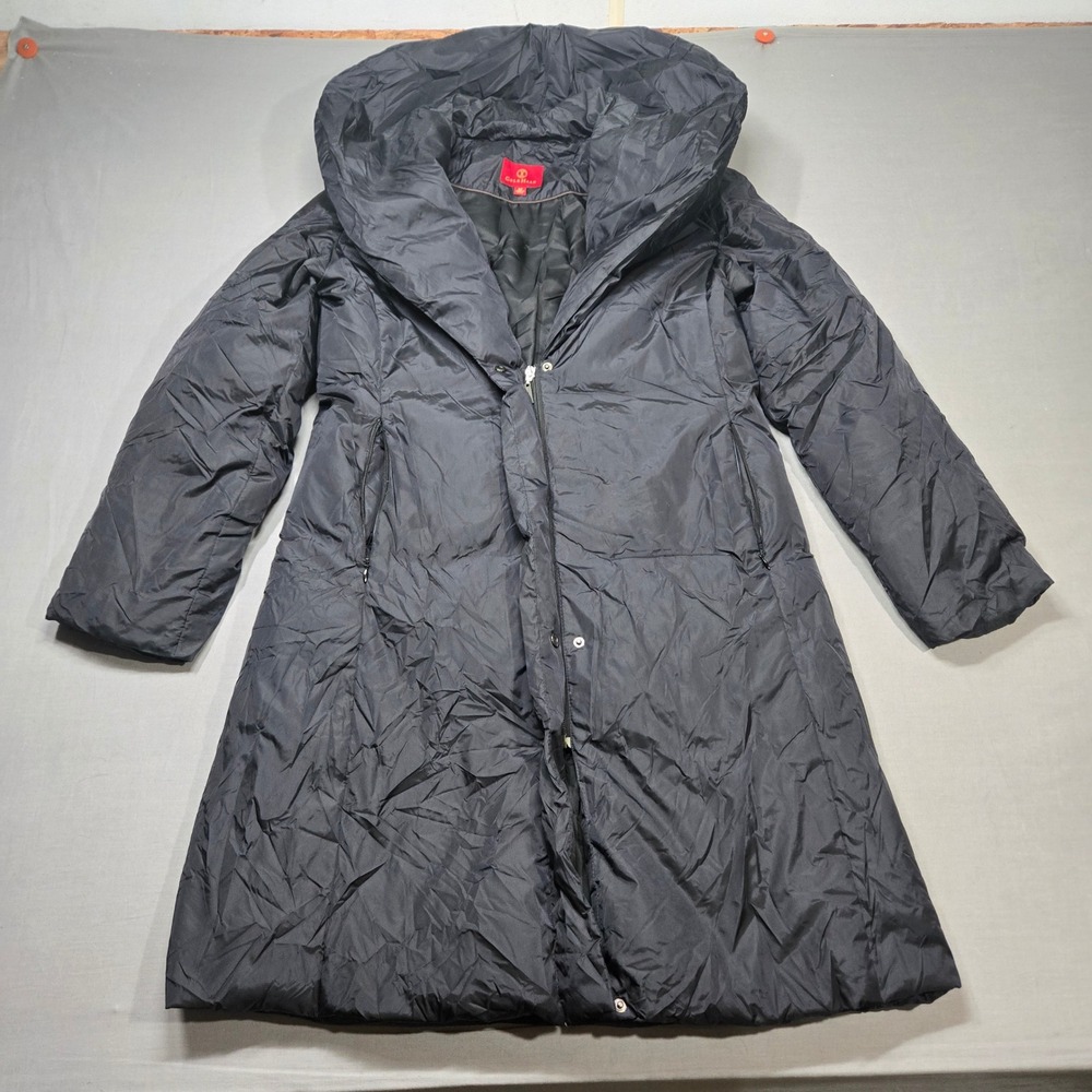 Cole Haan‎ Puffer Down Coat Medium Black Shawl Collar